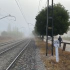 Boira a primera hora del matí a Mollerussa.