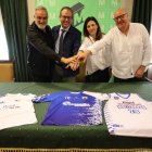 Andreu Subies, Marc Solsona, Montse Figuerola i Pere Codina, ahir durant la presentació. - JOAN GÓMEZ