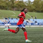 Lamine Juwara celebra el gol del Mollerussa.