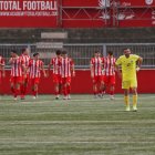 Òscar Rubio, amb gest contrariat, després que el Vic anotés el primer gol del partit. - ALEX SAMPER