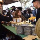 Una de les parades de formatges artesans.