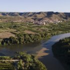 Una vista de l'aiguabarreig de la Granja d'Escarp.