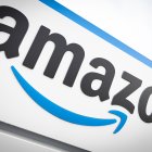 Un logotip d'Amazon.