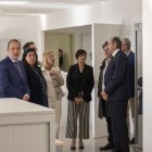 El conseller de Justícia, Ramon Espadaler, durant la visita que va fer ahir a l’edifici del Canyeret. - ÀLEX SAMPER
