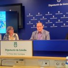 L'alcaldessa, Iolanda Ferran, amb el diputat Fermí Masot i el tienen d'alcalde, Miquel Solanes.