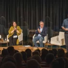 Presentació ahir a la Llotja d’Eclecta editorial, amb Ferran Sáez, Anna Sàez, Jordi i Ramon Souto. - PAU PASCUAL PRAT