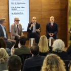 Talarn, Larrosa, Dalmau i Oró, a la taula redona que va moderar la directora de SEGRE, Anna Sàez. - SCD