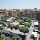 Imatge d’arxiu del mercat setmanal del dissabte a la plaça Mercadal. - PAERIA BALAGUER