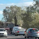Les obres a l'N-II obliguen a limitar la circulació per un sol carril.