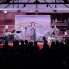 El pianista Francesc Capella i la cantant Laura Simó, diumenge al Castell del Remei. - JAZZTARDOR