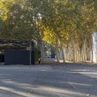 Vista del recinte firal des de Victoriano Muñoz amb els Camps Elisis i el Palau de Vidre al fons. - JORDI ECHEVARRIA