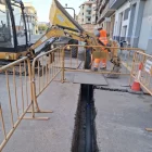 Les obres per suprimir les canonades de fibrociment han durat tot aquest any. - A.A.