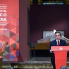 José Manuel Albares en l’exposició mexicana. - EUROPA PRESS