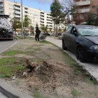 El vehicle sinistrat a la rotonda. - AMADO FORROLLA
