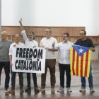 Líders independentistes, entre ells Turull, Sánchez i Junqueras, després de ser indultats. - EUROPA PRESS