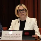 Rosa Romà, durant la sessió de control del Parlament. - GUILLEM ROSET/ACN