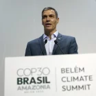 Pedro Sánchez en la cimera de líders de la COP30, celebrada al Brasil. - EFE