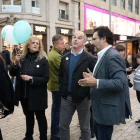 Jordi Turull a Lleida durant la seua visita a la ciutat per la nova campanya de Junts. - AMADO FORROLLA