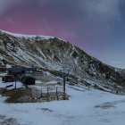 L'aurora boreal vista des de l'estació de Vallter.