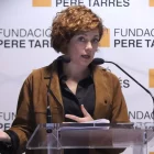 La secretària general d’ERC, Elisenda Alamany, en un acte de la Fundació Pere Tarrés. - ACN
