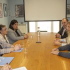 La consellera de Salut, Olga Pané, es reuneix amb els alcaldes de l’ABS d’Agramunt.