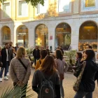 Un moment de la visita, ahir a Tarragona.