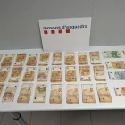 Imatge dels diners després de ser recuperats. - MOSSOS D’ESQUADRA