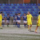 Pau Russo demana explicacions després d’encaixar un dels dos gols. - ÀLEX SAMPER