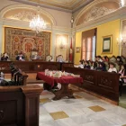 Constitució ahir del Plenari de l’Infància i l’Adolescència al Saló de Sessions de la Paeria. - AMADO FORROLLA