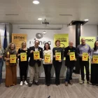 Llaràs, Baró, Solsona i Cuenca van presentar ahir la campanya. - AMADO FORROLLA