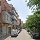Una vista del carrer Crist Rei de Mollerussa.