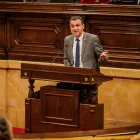 El conseller d’Agricultura, Òscar Ordeig, ahir al Parlament de Catalunya. - PARLAMENT DE CATALUNYA