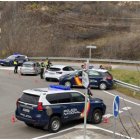 Un dels controls de la Policia Nacional a la Val d'Aran.