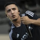 El cantant Morad durant una actuació a Barcelona.