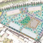 Recreació virtual de la urbanització del solar posterior a l’hospital Santa Maria. - AJUNTAMENT DE LLEIDA