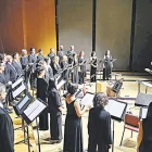 El Cor de Cambra del Palau, sota la direcció del lleidatà Xavier Puig, en un concert el passat dia 9. - TONI BOFILL