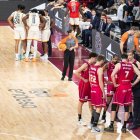 Una aturada per un 'instant replay' en el partit de dissabte en la visita del Múrcia.