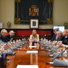 La presidenta del CGPJ, Isabel Perelló, al ple per a la idoneïtat de la nova fiscal general, Teresa Peramato.