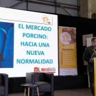 Miquel Àngel Bergués en la seua conferència durant el congrés d’Ancoporc. - SEGRE