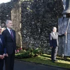 El president germànic, Franz-Walter Steinmeier, juntament amb el rei Felip VI en la cerimònia. - EFE