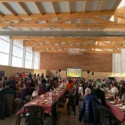 El pavelló de Barruera va acollir el dinar popular del romànic. - A. V. B.