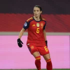 Aitana Bonmatí, durant un partit amb la selecció espanyola.