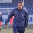 Donant les primeres instruccions en el seu retorn a l’equip. - MARC DOMINGO