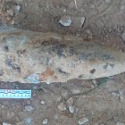 El projectil trobat a Linyola.