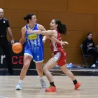 Gervasini i Leite, màximes anotadores del duel amb 22 punts, en una acció del joc. - AGUSTÍ PEÑA