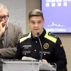 Roberto Santaeufemia, ahir amb l’alcalde, Fèlix Larrosa. - ANNA BERGA/ACN