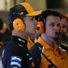 Lando Norris, ahir a les instal·lacions de Yas Marina. - EFE
