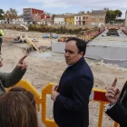Juanfran Pérez Llorca visita les actuacions al barranc del Poio. - EFE