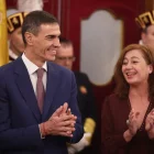 El president del Govern espanyol, Pedro Sánchez, i la presidenta del Congrés, Francina Armengol. - EDUARDO PARRA / EUROPA PRESS