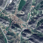 Vista aèria de Sant Esteve de Llitera.